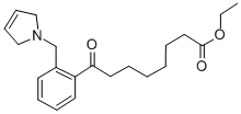 ETHYL 8-OXO-8-[2-(3-PYRROLINOMETHYL)PHENYL]OCTANOATE Struktur