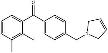 2,3-DIMETHYL-4'-(3-PYRROLINOMETHYL) BENZOPHENONE Struktur