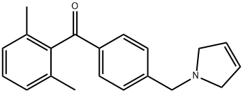 2,6-DIMETHYL-4'-(3-PYRROLINOMETHYL) BENZOPHENONE Struktur