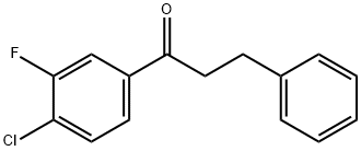 4'-CHLORO-3'-FLUORO-3-PHENYLPROPIOPHENONE Struktur