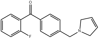 2-FLUORO-4'-(3-PYRROLINOMETHYL) BENZOPHENONE Struktur