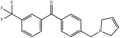 4'-(3-PYRROLINOMETHYL)-3-TRIFLUOROMETHYLBENZOPHENONE Struktur