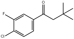 4'-CHLORO-3,3-DIMETHYL-3'-FLUOROBUTYROPHENONE Struktur