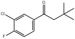 3'-CHLORO-3,3-DIMETHYL-4'-FLUOROBUTYROPHENONE Struktur