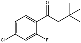 4'-CHLORO-3,3-DIMETHYL-2'-FLUOROBUTYROPHENONE Struktur