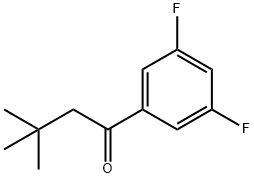 3',5'-DIFLUORO-3,3-DIMETHYLBUTYROPHENONE Struktur