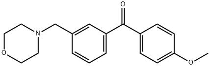 4'-METHOXY-3-MORPHOLINOMETHYL BENZOPHENONE Struktur