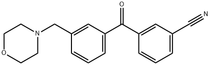 3-CYANO-3'-MORPHOLINOMETHYL BENZOPHENONE Struktur