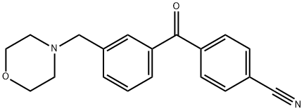 4'-CYANO-3-MORPHOLINOMETHYL BENZOPHENONE Struktur