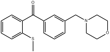 3'-MORPHOLINOMETHYL-2-THIOMETHYLBENZOPHENONE Struktur