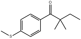 2,2-DIMETHYL-4'-THIOMETHYLBUTYROPHENONE Struktur