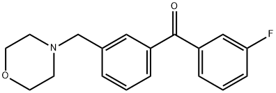 3-FLUORO-3'-MORPHOLINOMETHYL BENZOPHENONE price.