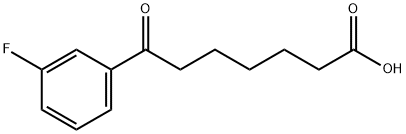 7-(3-FLUOROPHENYL)-7-OXOHEPTANOIC ACID Struktur