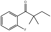 2,2-DIMETHYL-2'-FLUOROBUTYROPHENONE Struktur