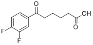 6-(3,4-DIFLUOROPHENYL)-6-OXOHEXANOIC ACID Struktur