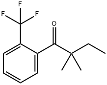 2,2-DIMETHYL-2'-TRIFLUOROMETHYLBUTYROPHENONE Struktur