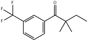 2,2-DIMETHYL-3'-TRIFLUOROMETHYLBUTYROPHENONE Struktur