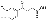 4-OXO-4-(3,4,5-TRIFLUOROPHENYL)BUTYRIC ACID Struktur