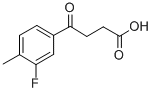 4-(3-FLUORO-4-METHYLPHENYL)-4-OXOBUTYRIC ACID Struktur