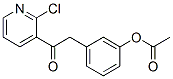 3-ACETOXYBENZYL 2-CHLORO-3-PYRIDYL KETONE Struktur