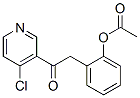 2-ACETOXYBENZYL 4-CHLORO-3-PYRIDYL KETONE Struktur