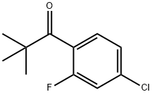 4'-CHLORO-2,2-DIMETHYL-2'-FLUOROPROPIOPHENONE Struktur