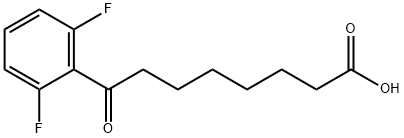 8-(2,6-DIFLUOROPHENYL)-8-OXOOCTANOIC ACID Struktur