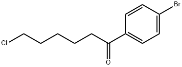 1-(4-BROMOPHENYL)-6-CHLORO-1-OXOHEXANE Struktur