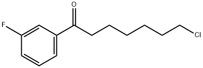 7-CHLORO-1-(3-FLUOROPHENYL)-1-OXOHEPTANE Struktur