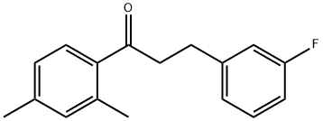 2',4'-DIMETHYL-3-(3-FLUOROPHENYL)PROPIOPHENONE Struktur