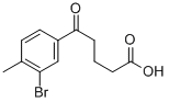 5-(3-BROMO-4-METHYLPHENYL)-5-OXOVALERIC ACID Struktur