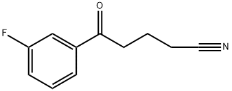 5-(3-FLUOROPHENYL)-5-OXOVALERONITRILE Struktur