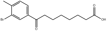 8-(3-BROMO-4-METHYLPHENYL)-8-OXOOCTANOIC ACID Struktur