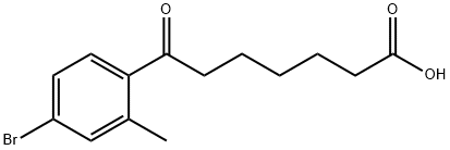 7-(4-BROMO-2-METHYLPHENYL)-7-OXOHEPTANOIC ACID Struktur