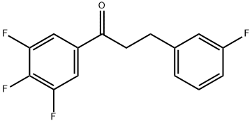 3-(3-FLUOROPHENYL)-3',4',5'-TRIFLUOROPROPIOPHENONE Struktur