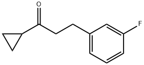 CYCLOPROPYL 2-(3-FLUOROPHENYL)ETHYL KETONE Struktur