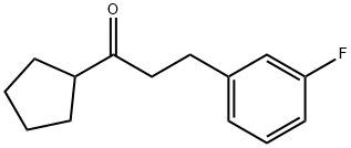 CYCLOPENTYL 2-(3-FLUOROPHENYL)ETHYL KETONE Struktur