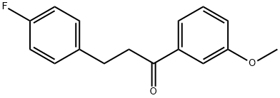 3-(4-FLUOROPHENYL)-3'-METHOXYPROPIOPHENONE Struktur