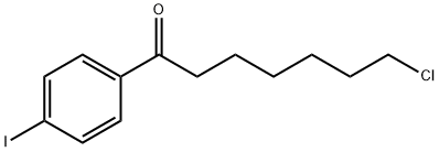 7-CHLORO-1-(4-IODOPHENYL)-1-OXOHEPTANE Struktur