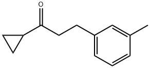 CYCLOPROPYL 2-(3-METHYLPHENYL)ETHYL KETONE Struktur