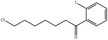 7-CHLORO-1-(2-IODOPHENYL)-1-OXOHEPTANE Struktur