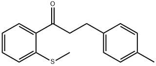 3-(4-METHYLPHENYL)-2'-THIOMETHYLPROPIOPHENONE Struktur