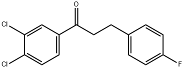 3',4'-DICHLORO-3-(4-FLUOROPHENYL)PROPIOPHENONE Struktur