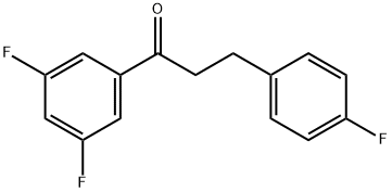 3',5'-DIFLUORO-3-(4-FLUOROPHENYL)PROPIOPHENONE Struktur