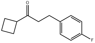 CYCLOBUTYL 2-(4-FLUOROPHENYL)ETHYL KETONE Struktur