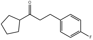 CYCLOPENTYL 2-(4-FLUOROPHENYL)ETHYL KETONE Struktur