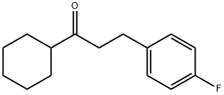 CYCLOHEXYL 2-(4-FLUOROPHENYL)ETHYL KETONE Struktur