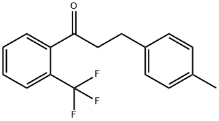 3-(4-METHYLPHENYL)-2'-TRIFLUOROMETHYLPROPIOPHENONE Struktur