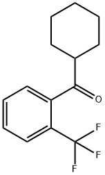 CYCLOHEXYL 2-TRIFLUOROMETHYLPHENYL KETONE Struktur