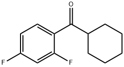 CYCLOHEXYL 2,4-DIFLUOROPHENYL KETONE Struktur